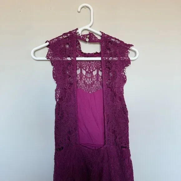 Free People Intimately Womens Lace Daydream Dress Small Open Back Romantic - Picture 6 of 9